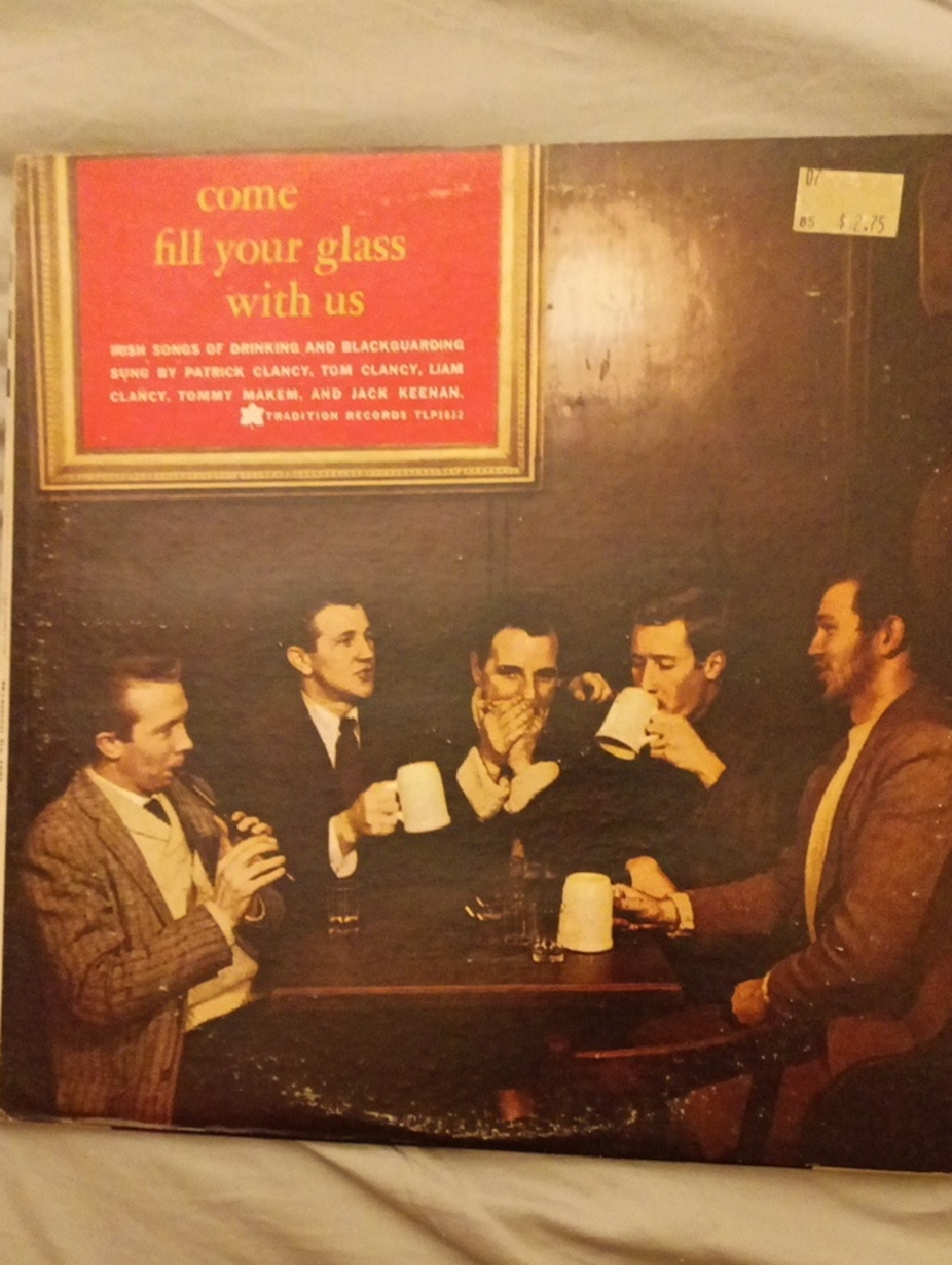 Come Fill Your Glass With Us -Irish Songs. Vintage Vinyl Album 1959